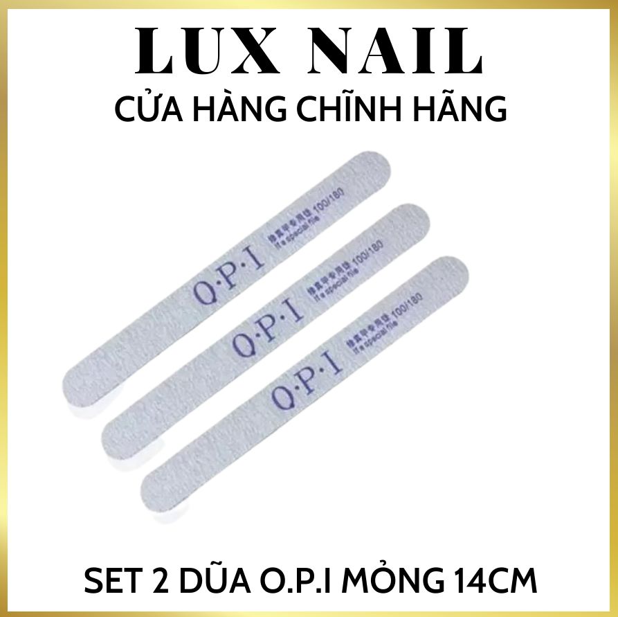 Sét 2 Dũa Opi, dũa mỏng, dũa móng tay opi tạo phom móng công nghệ dũa 3 lớp