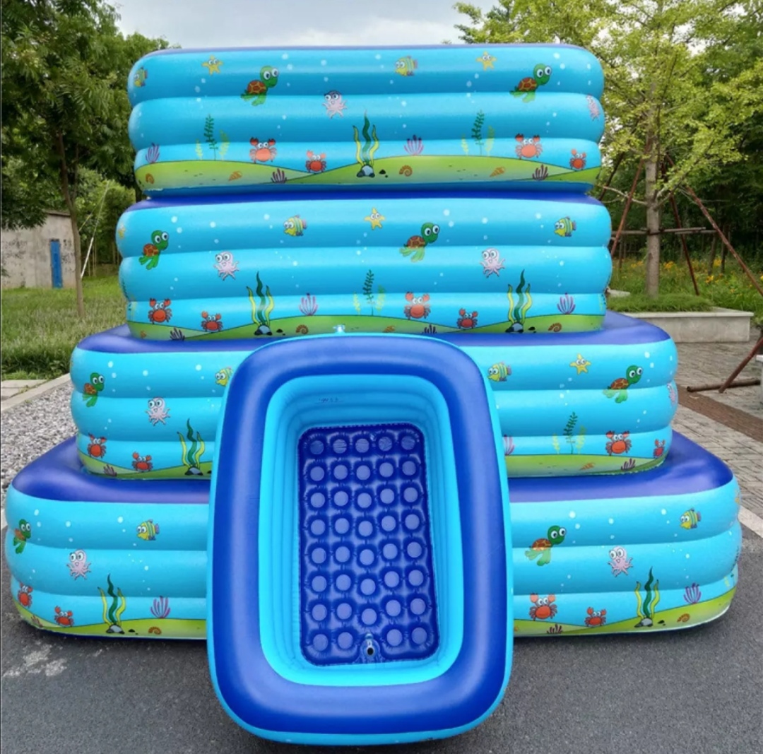 [ Tặng kèm bơm 2 chiều] Phao bơi, bể bơi cho bé. Kích thước: 1,2m x 2 tầng. 1,5m x 3 tầng. 1,8m x 3 tầng.