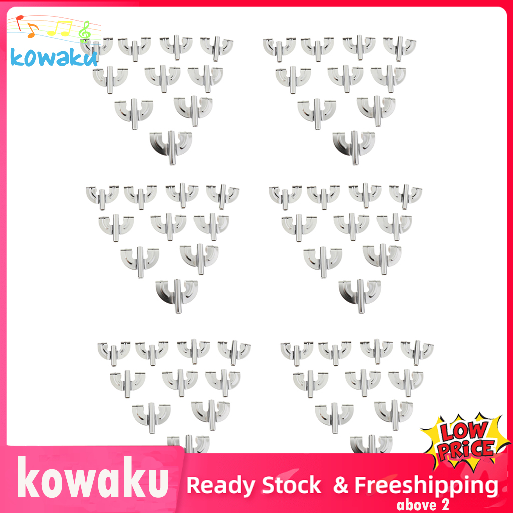 Kowaku 60pcs Metal Bass Drum Claw Hook for Drum Percussion Parts Accessories Silver