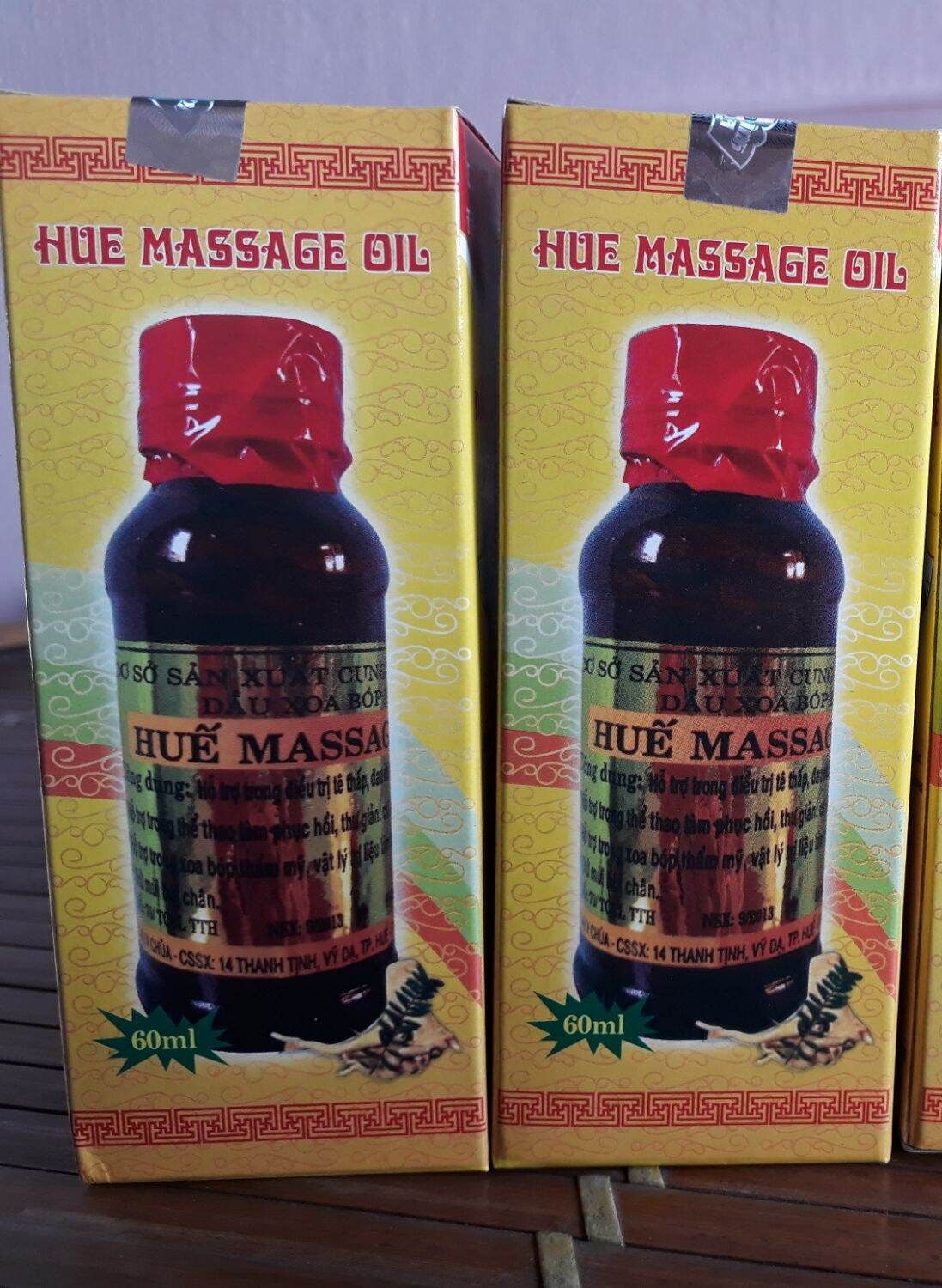 2 Dầu xoa bóp massage Huế Cung đình Vỹ Dạ ( chính hãng 2 chai x 60ml )