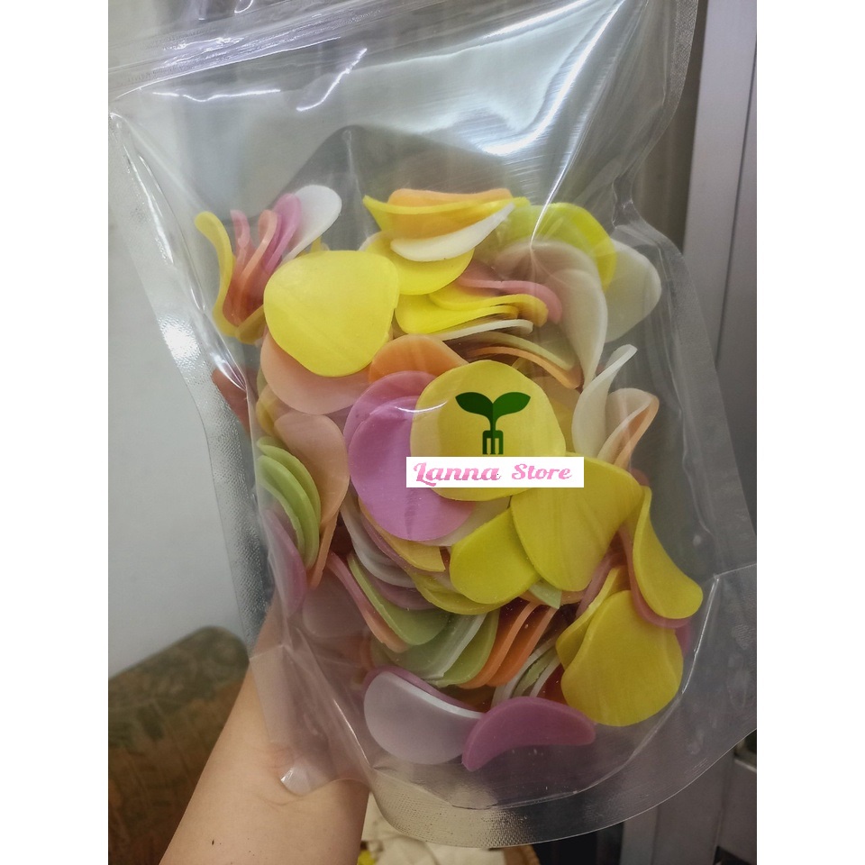 Bánh phồng tôm rau củ màu tự nhiên gạo lứt ăn chay ăn mặn - gói 500gr