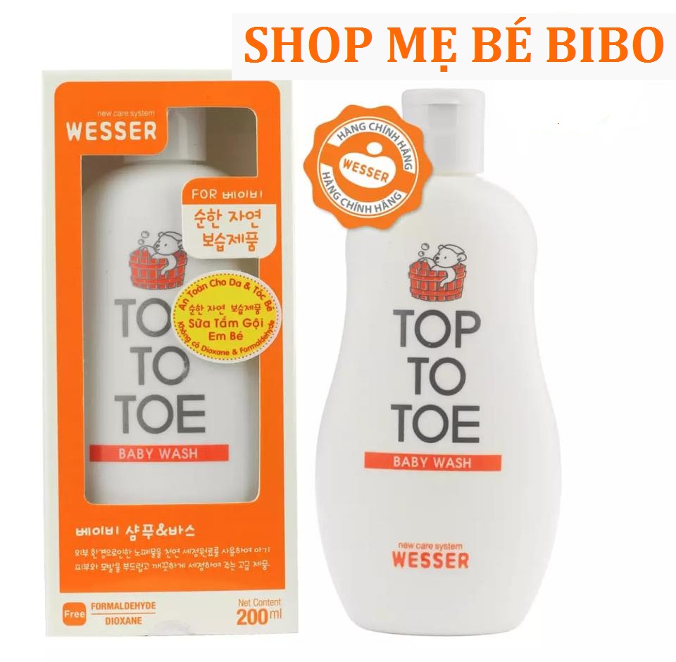 [nhập khẩu[ sữa tắm gội wesser hàn quốc 200ml