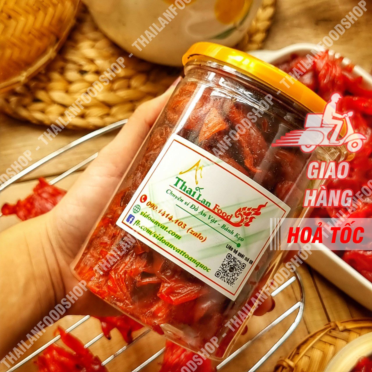 Mứt Hoa Hồng Đà Lạt (Mứt Hibiscus) - Lon 300gr