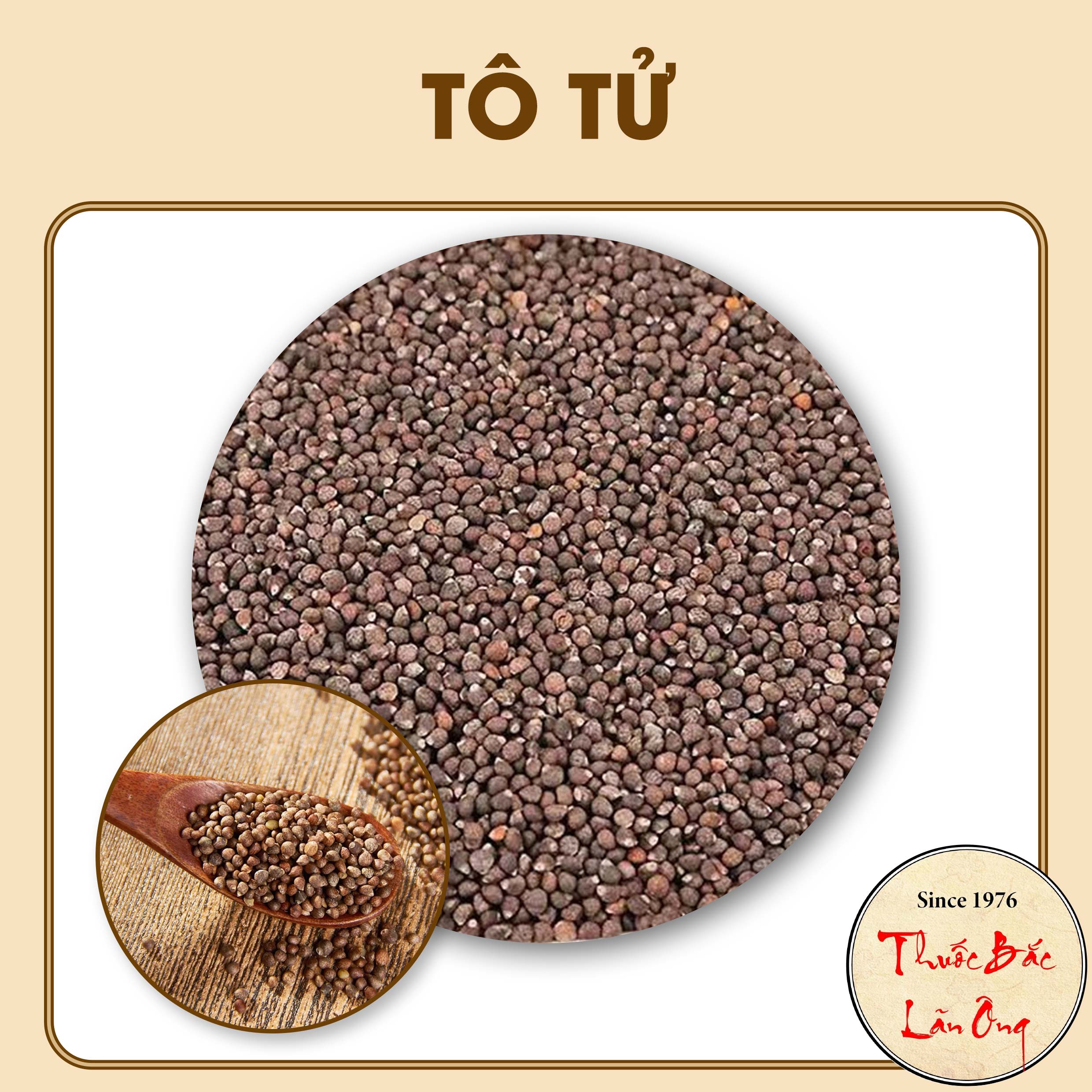 Hạt tía tô 100g, hạt tô tử khô, sạch - lãn ông
