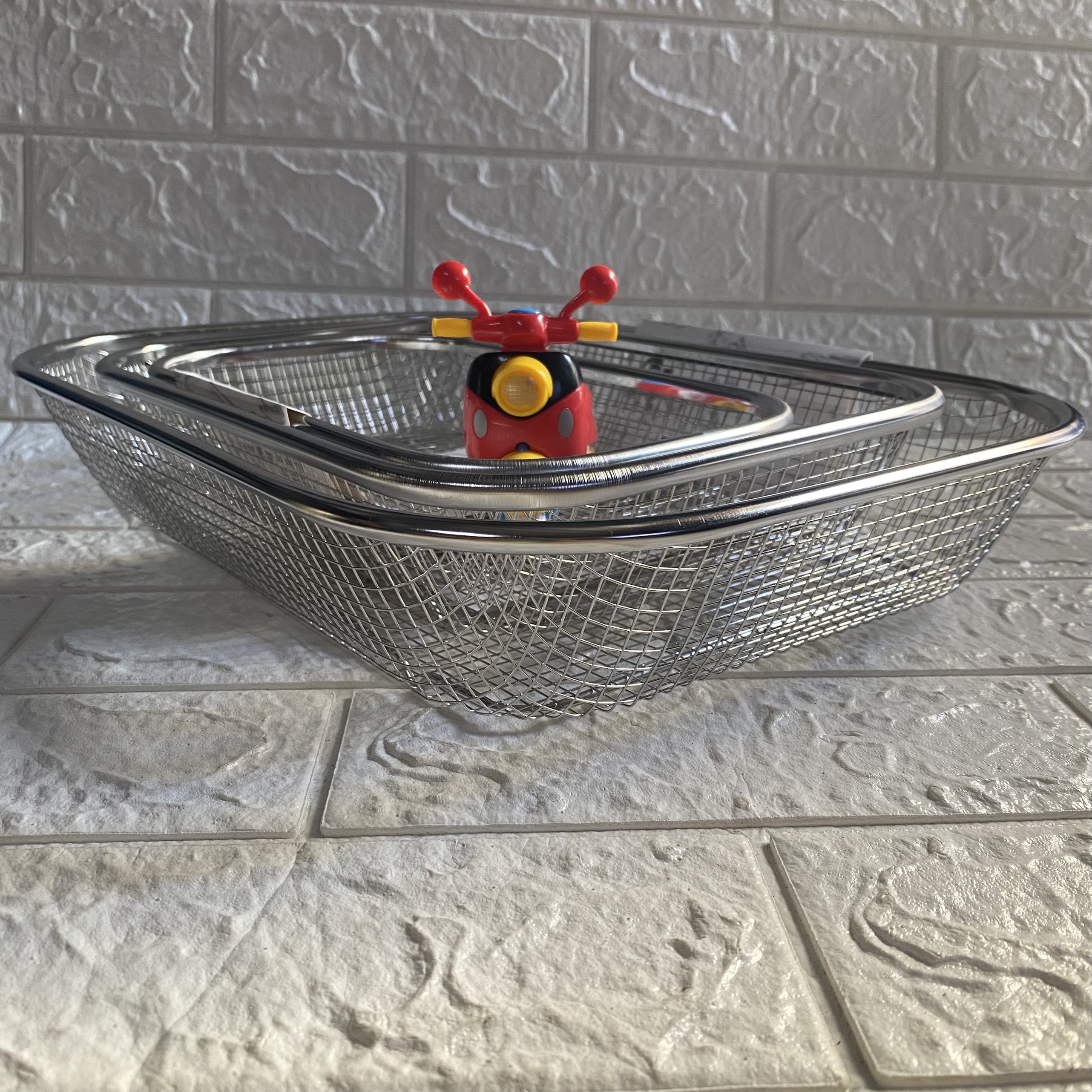 Bộ 3 Rổ lưới Inox dùng cho nhà bếp.