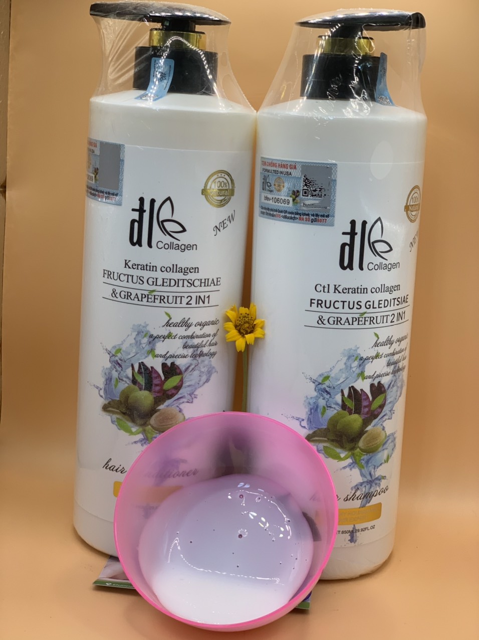 Cặp dầu gội xả bưởi bồ kết [ GỘI 850ml+ XẢ 850ml] mùi thơm thảo dược chuyên gội dưỡng sinh.
