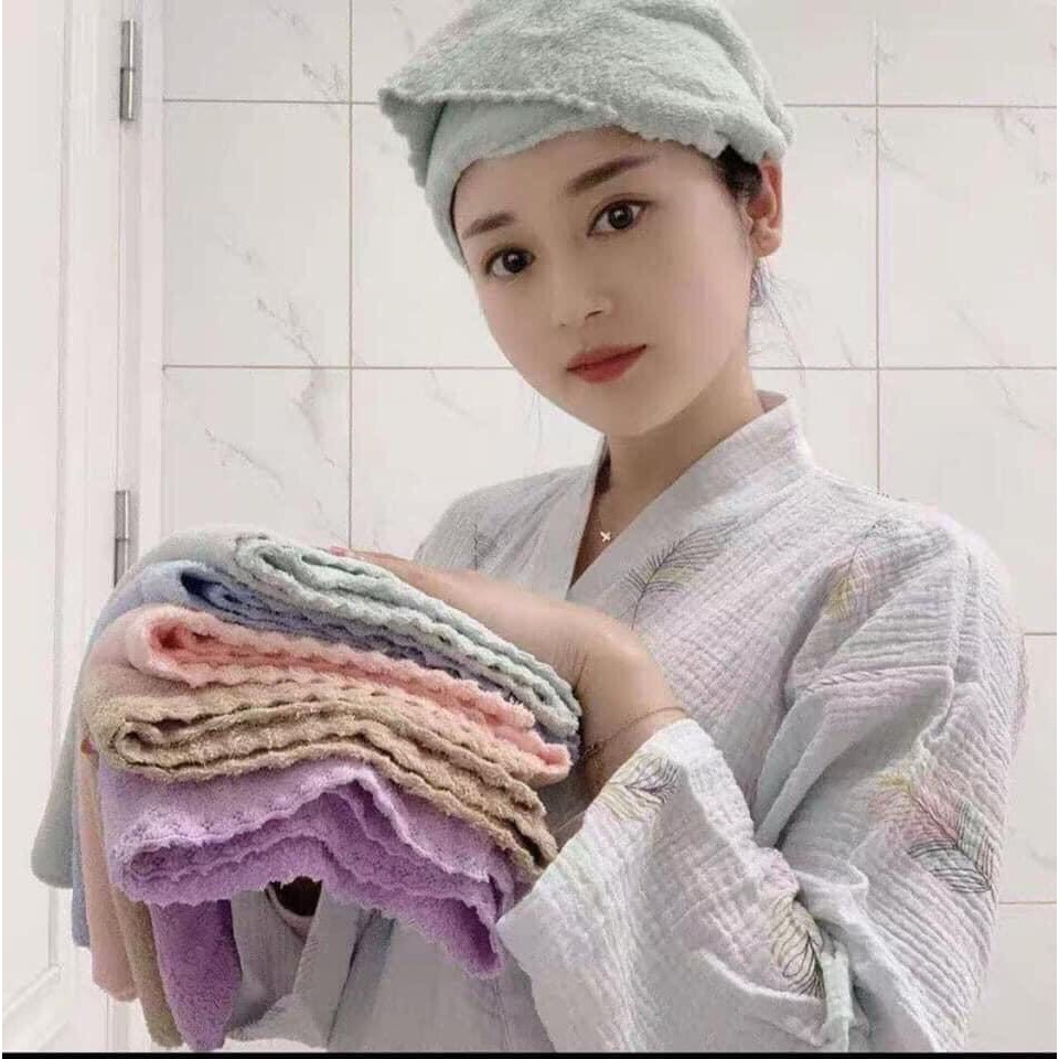 Combo 10 khăn mặt hàn mềm mịn siêu thấm nước đủ màu