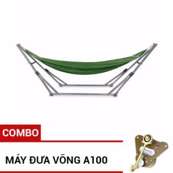 Combo Võng xếp inox cao cấp và Máy đưa tự động VINANOI VNK-N01-A100