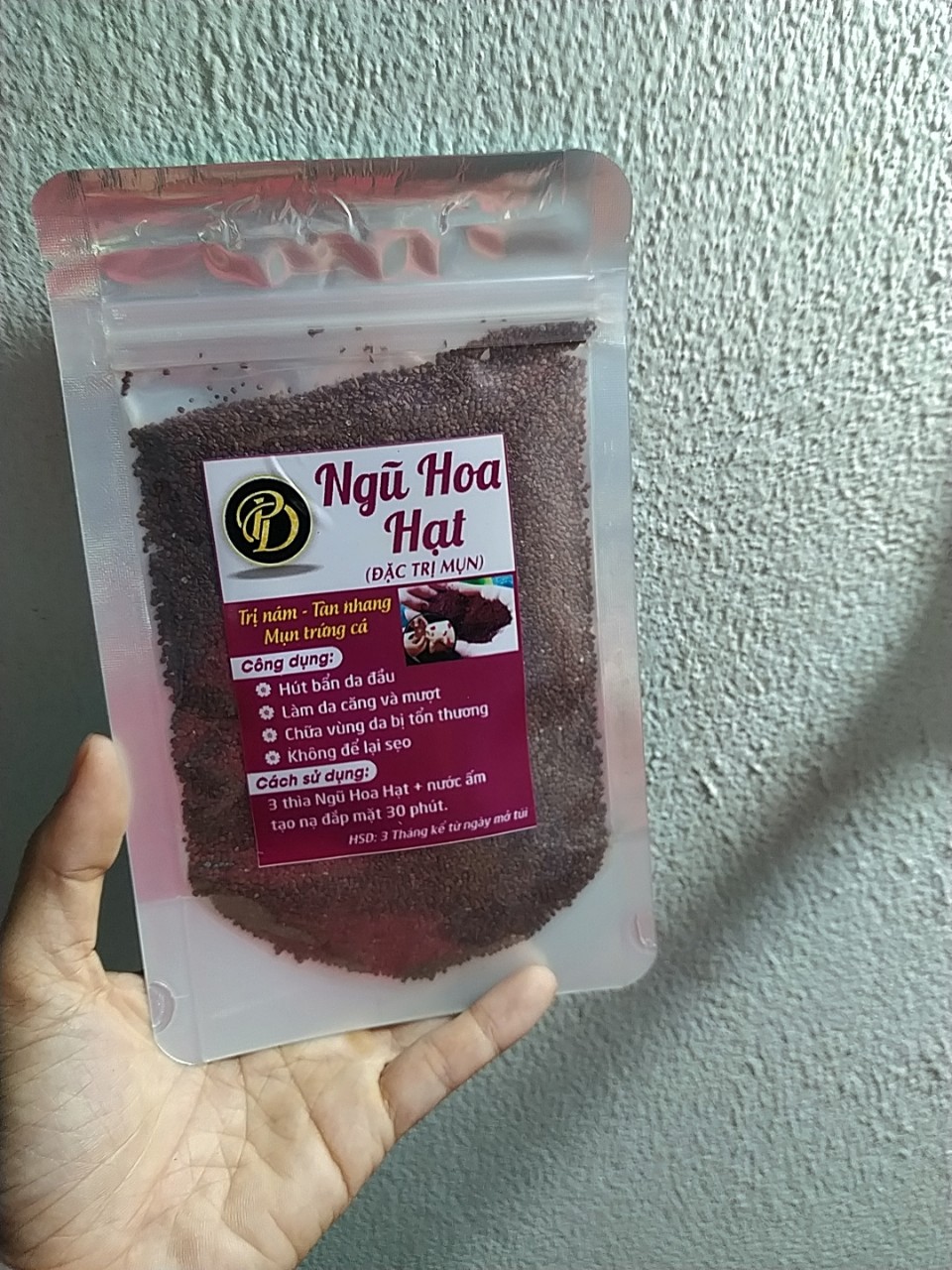 MẶT NẠ NGŨ HOA HẠT GÓI 100GR