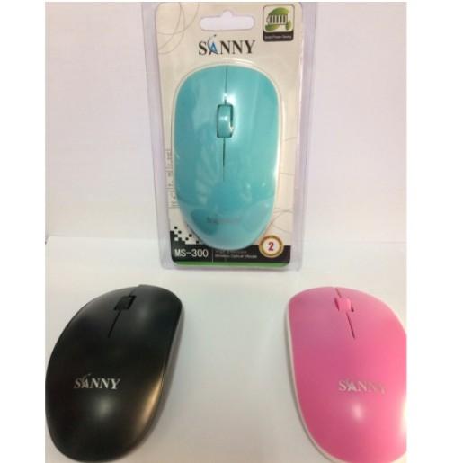 (HCM) Chuột không dây SANNY MS300 (màu hồng) cực nhạy cho học tập, văng phòng tặng lót lót chuột