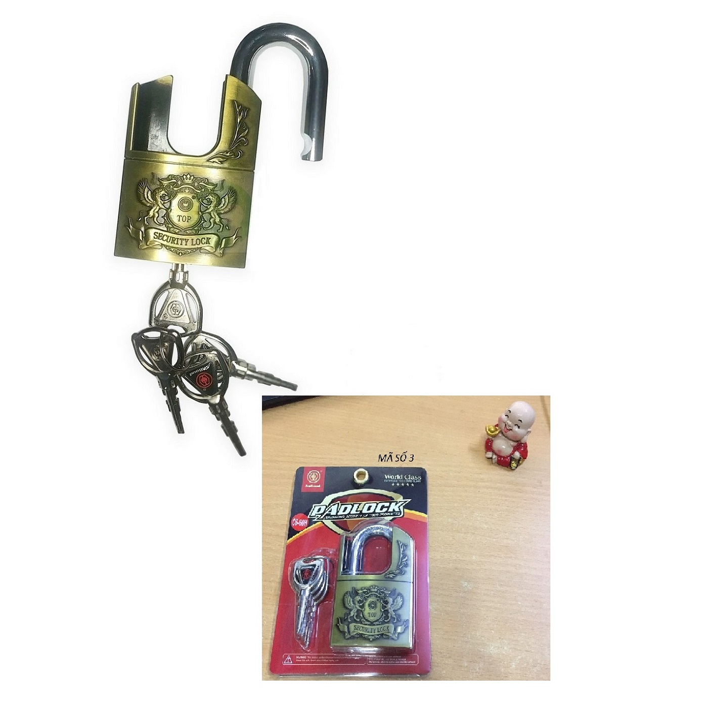 [HCM]Ổ KHÓA CHỐNG CẮT 60MM PADLOCK C6-60H