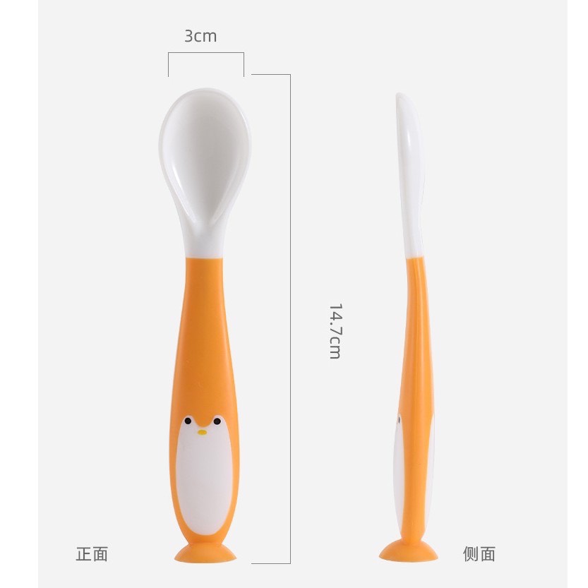 Thìa ăn dặm silicon bẻ cong theo ý thích cho bé