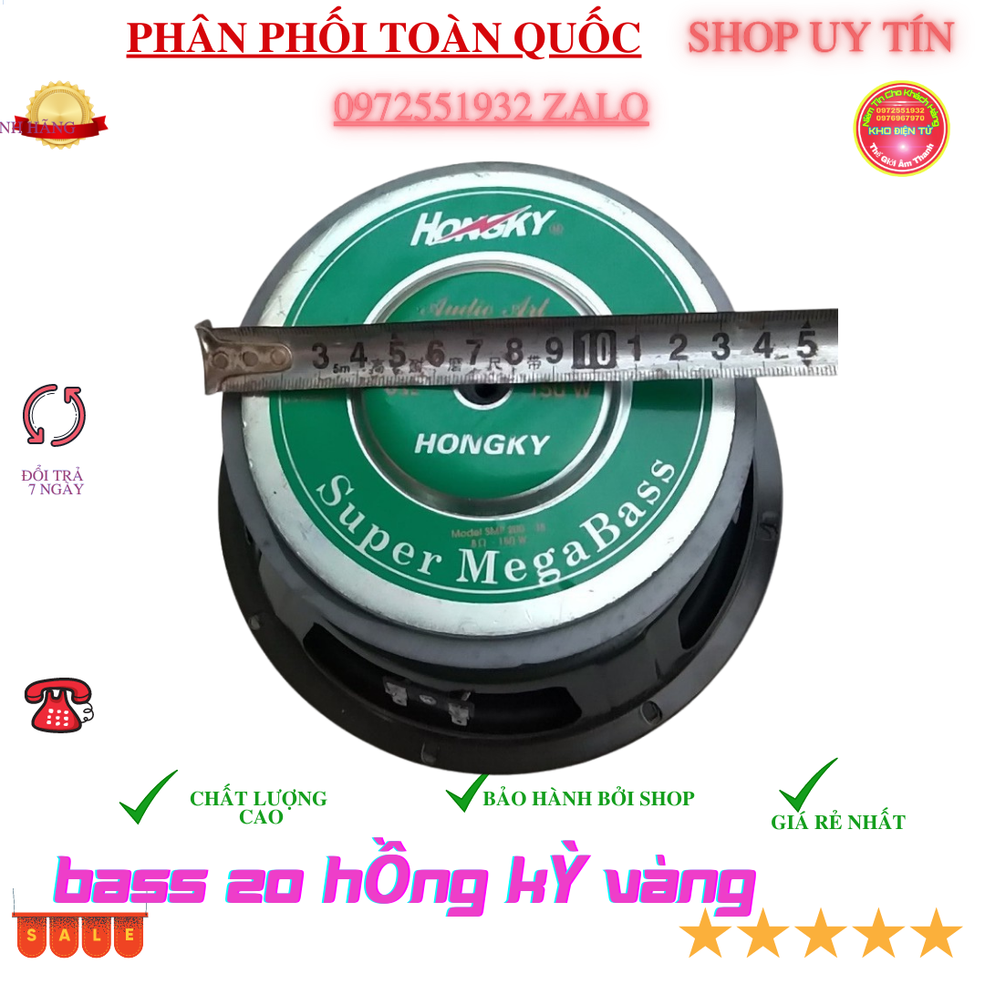 Củ loa bas 20 vàng hồng kỳ từ đại 140 -giá 2 chiếc