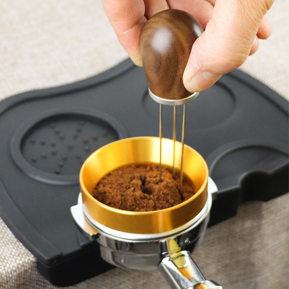 Dụng cụ đánh tơi bột cà phê Espresso cán gỗ | WDT Tool Coffee Distribution Tool Needle