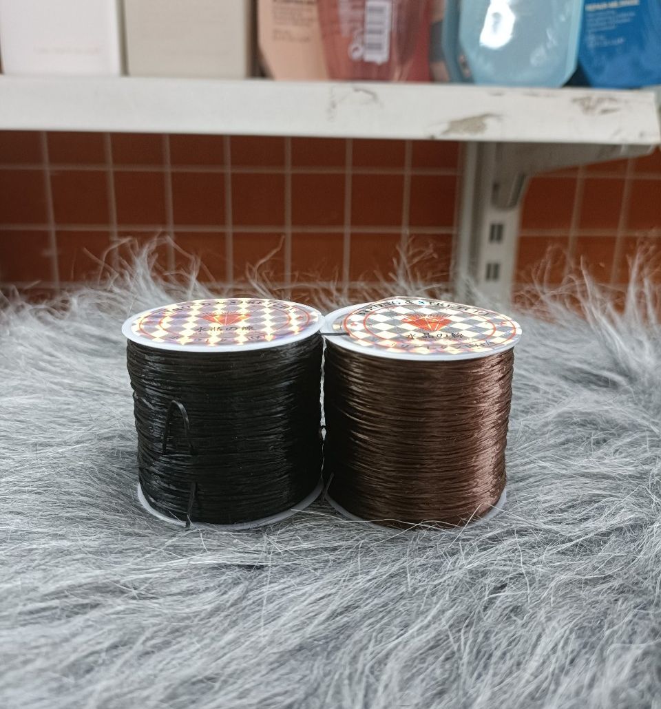 Chỉ nối tóc cao cấp cuộn dày, bền dai có nâu và đen