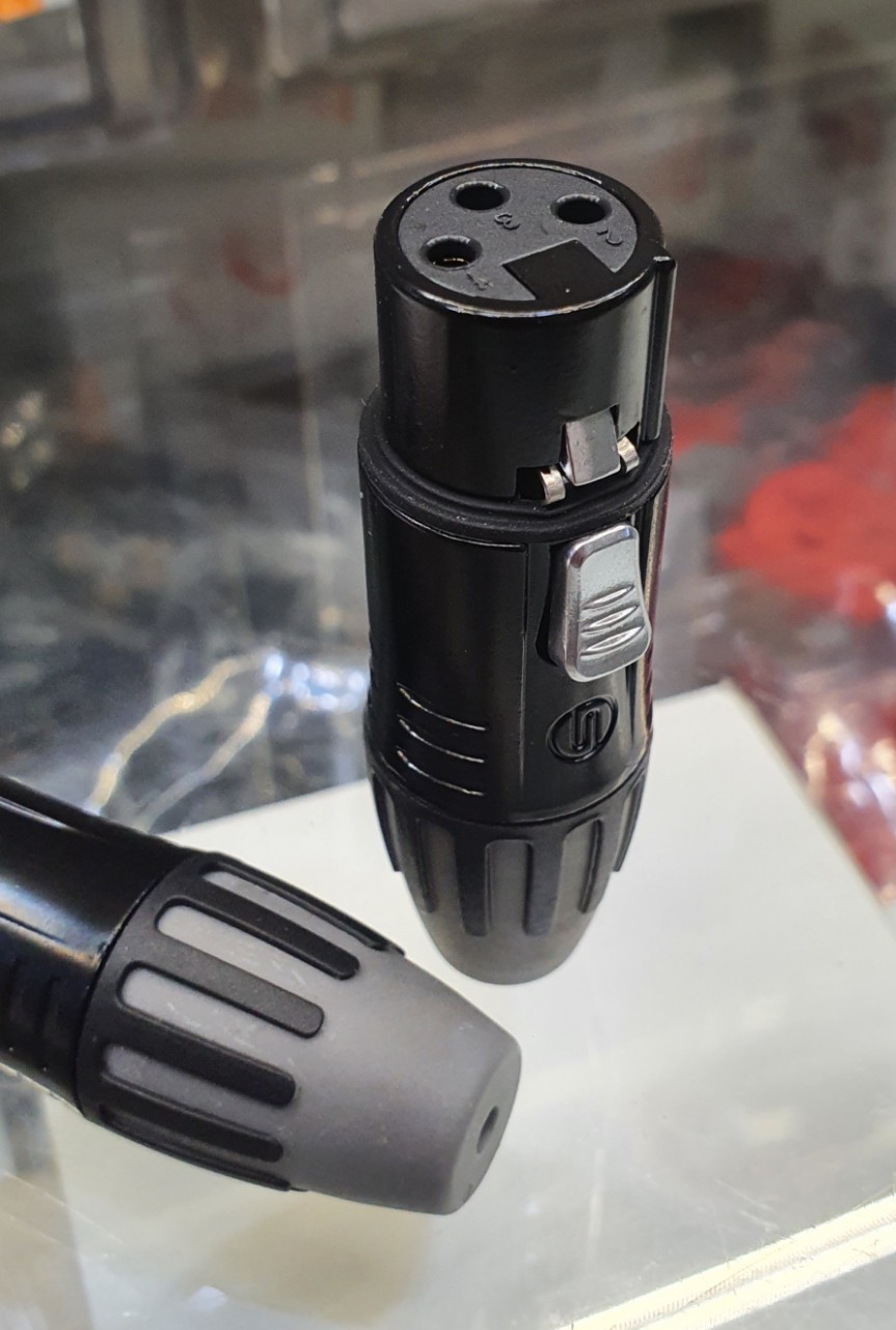 Đầu cắm XLR cái , mic audio SCMF3-BG