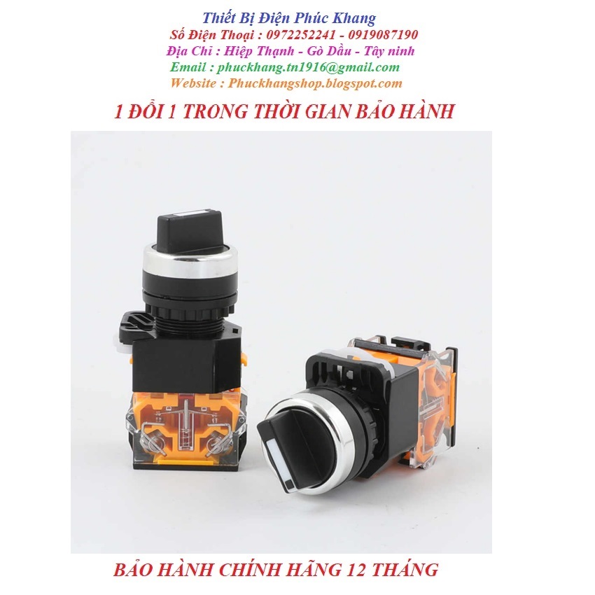 [FREESHIP] CÔNG TẮC XOAY 2 VỊ TRÍ 3 VỊ TRÍ LA38