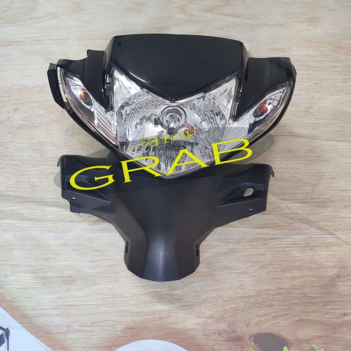 Bộ combo 3 món ốp đầu màu ĐEN xe SIRIUS , nhựa cao cấp nguyên sinh