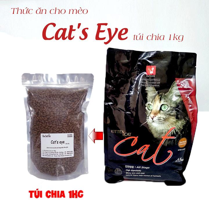Thức ăn cho mèo Cat Eye túi 1kg hạt Catseye Hàn Quốc cho mèo mọi lứa tuổi - CutePets