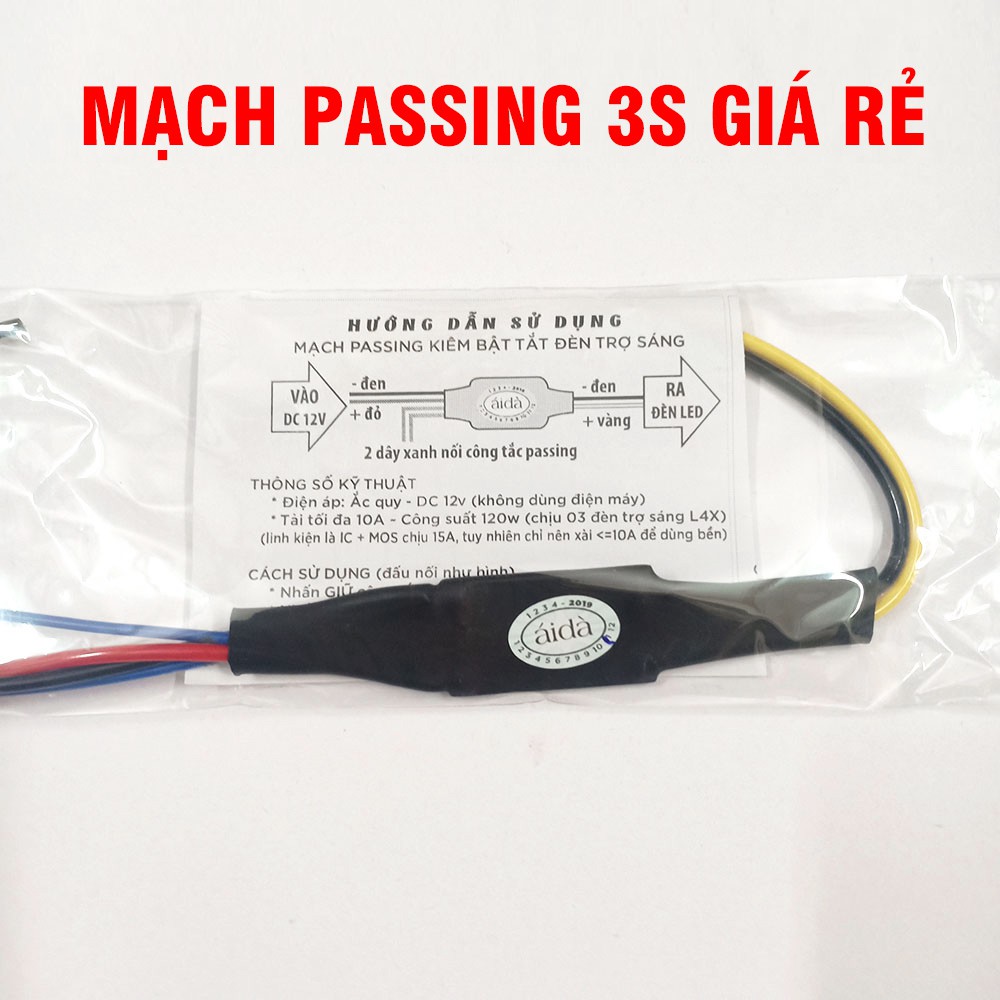 Mạch Passing 3s Tiện Lợi Kèm Công Tắc
