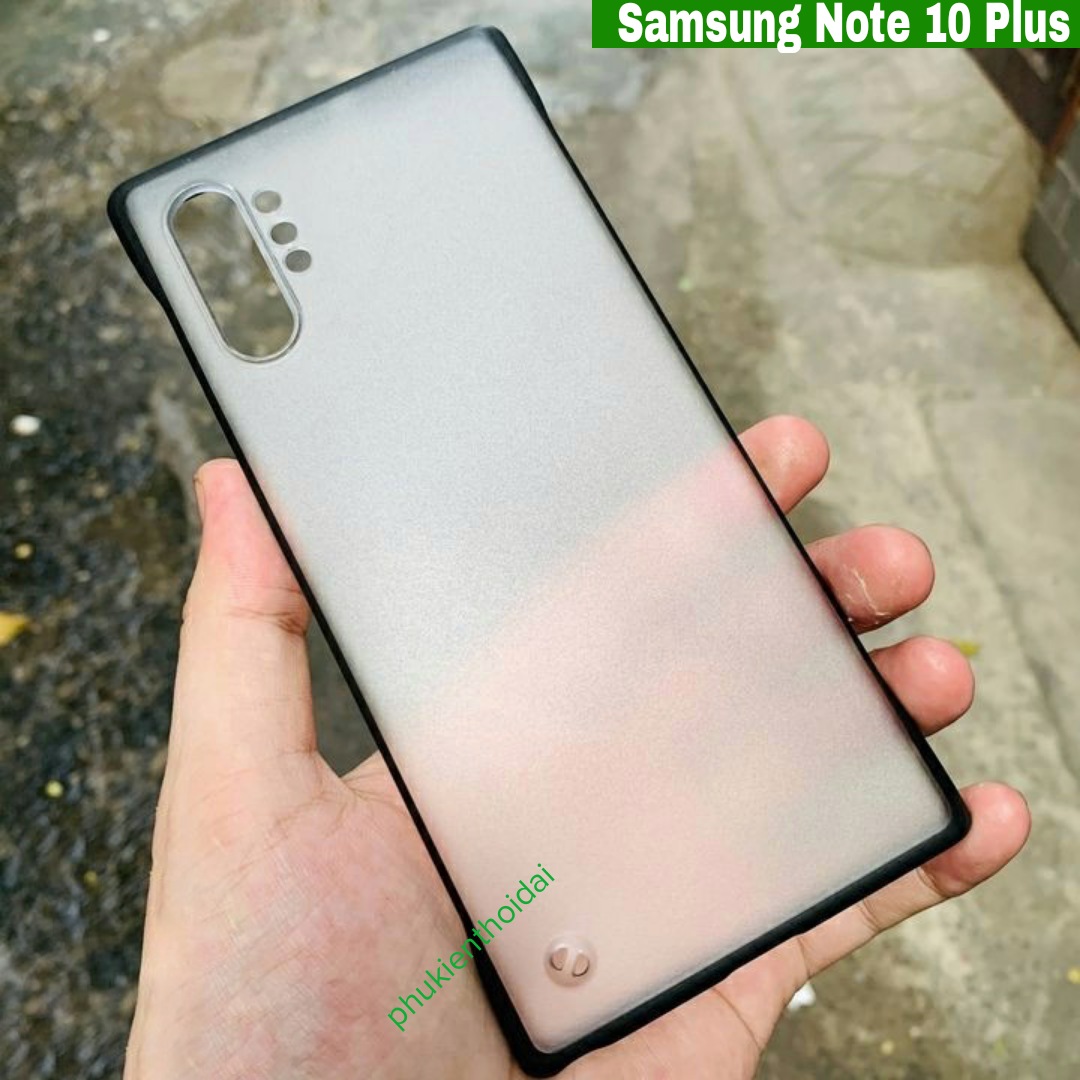ỐP LƯNG SAMSUNG NOTE 10 PLUS NHÁM MỜ NỬA CẠNH SIÊU MỎNG