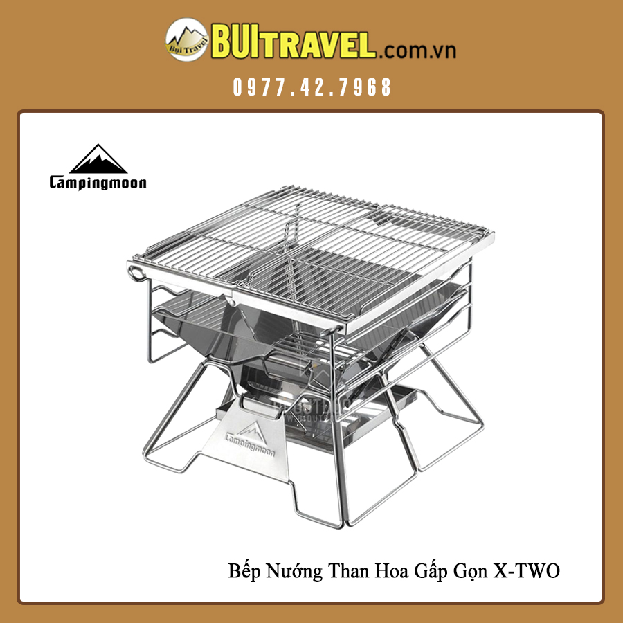 Bếp Nướng Than Hoa Gấp Gọn X-Two Chính Hãng Campingmoon