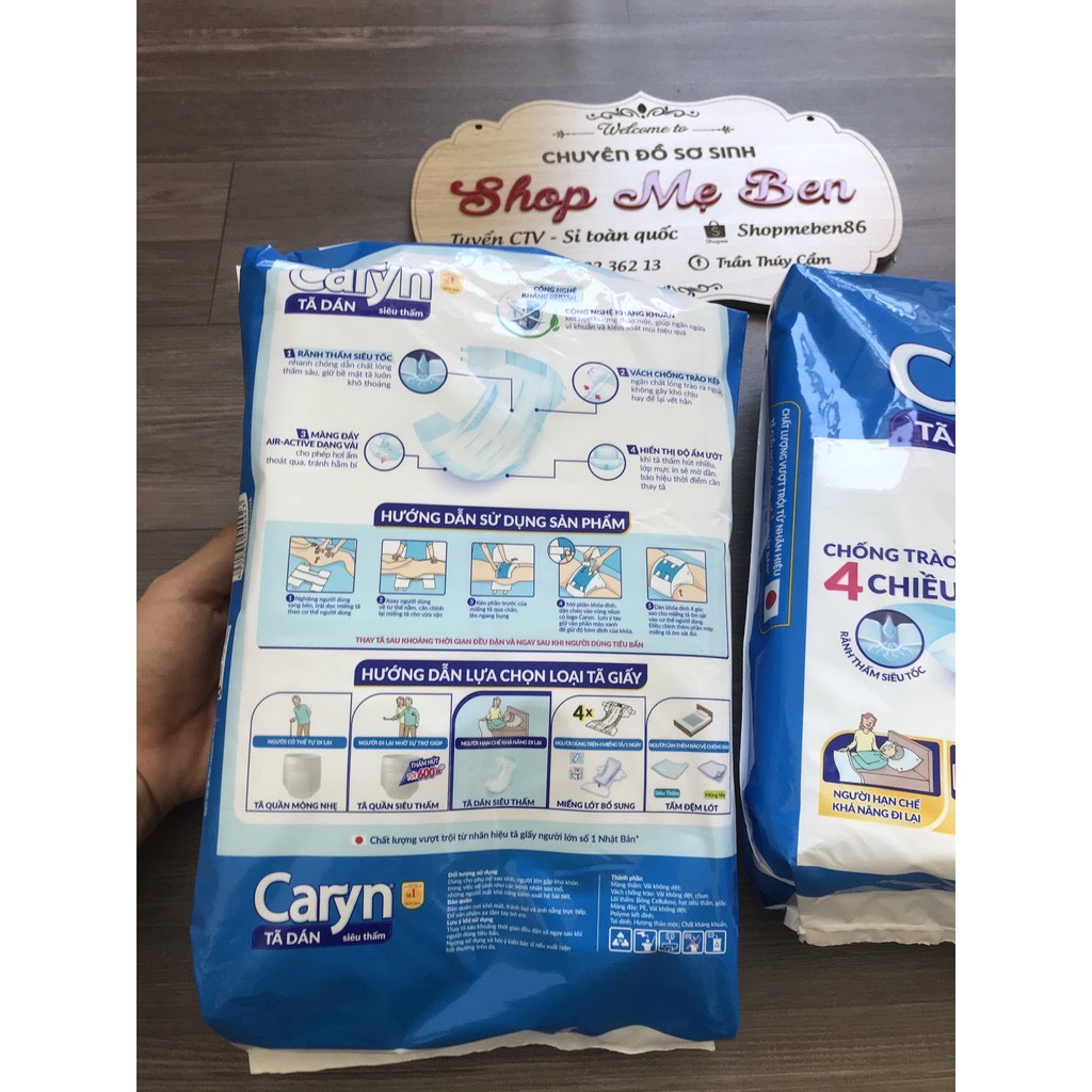 Bán lẻ 1 miếng bỉm dán Caryn cho mẹ sau sinh