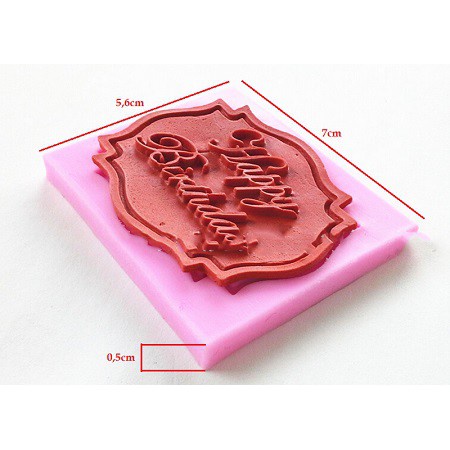Khuôn Silicon 4D happy birthday
