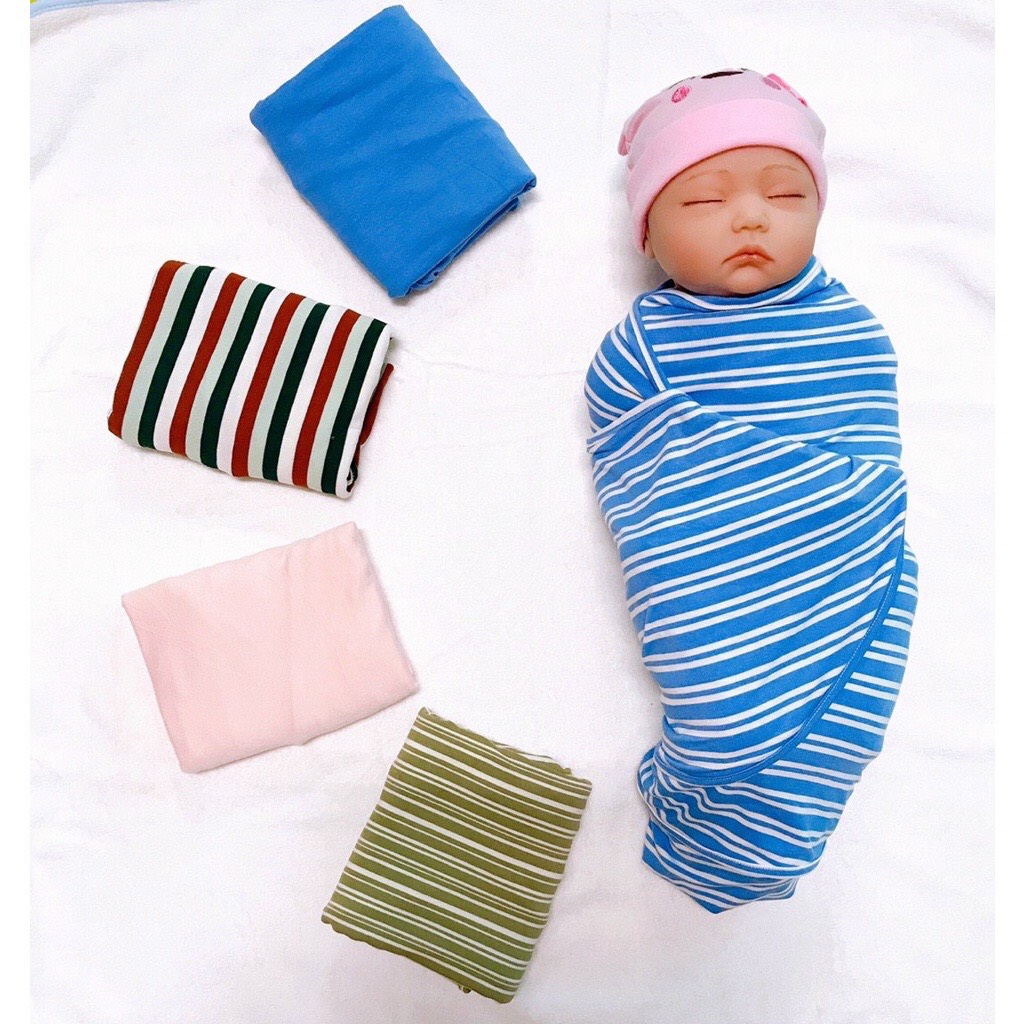Quấn chũn sợi tre MANNY - Nhộng chũn cho bé sơ sinh 0-3m, mềm mát, co giãn tốt