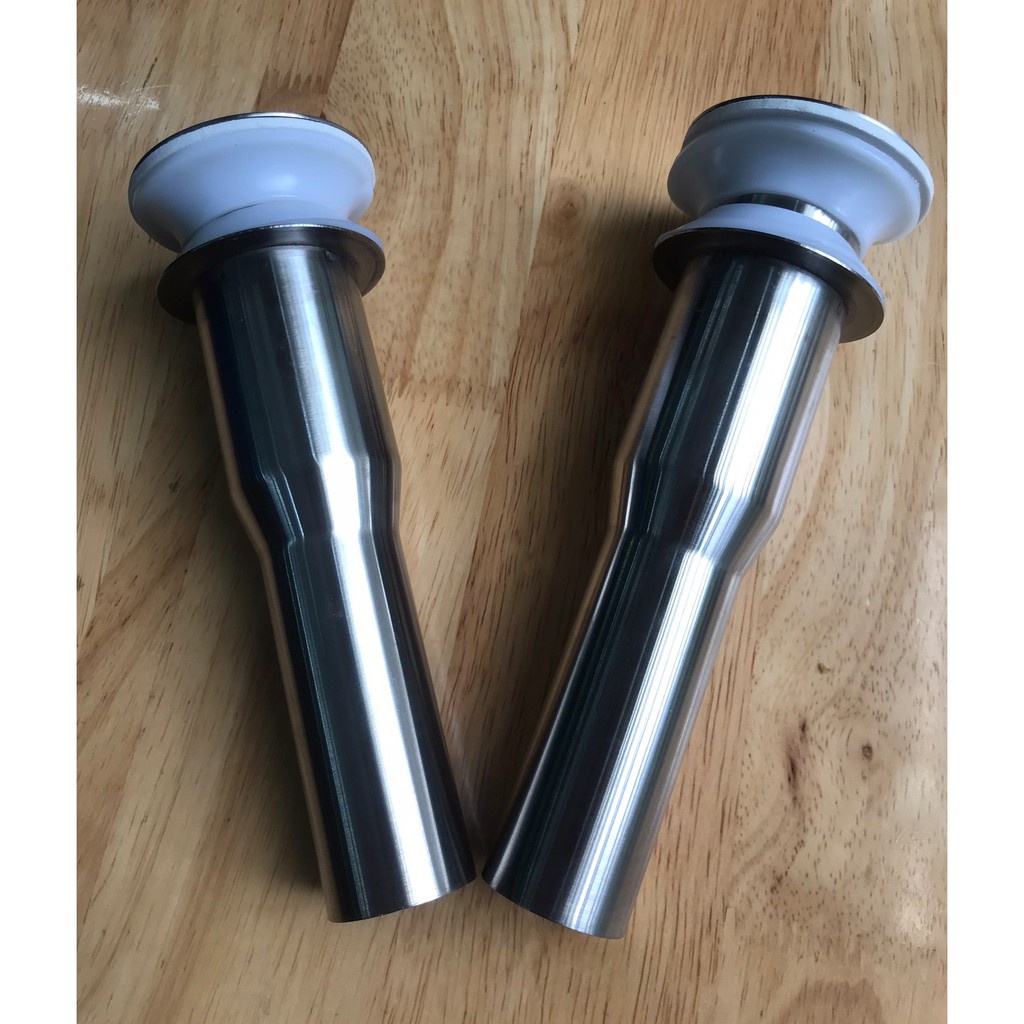 Xi phông chậu rửa mặt, bộ xả lavabo inox lò xo bẻ được gắn được nhiều vị trí dễ dàng