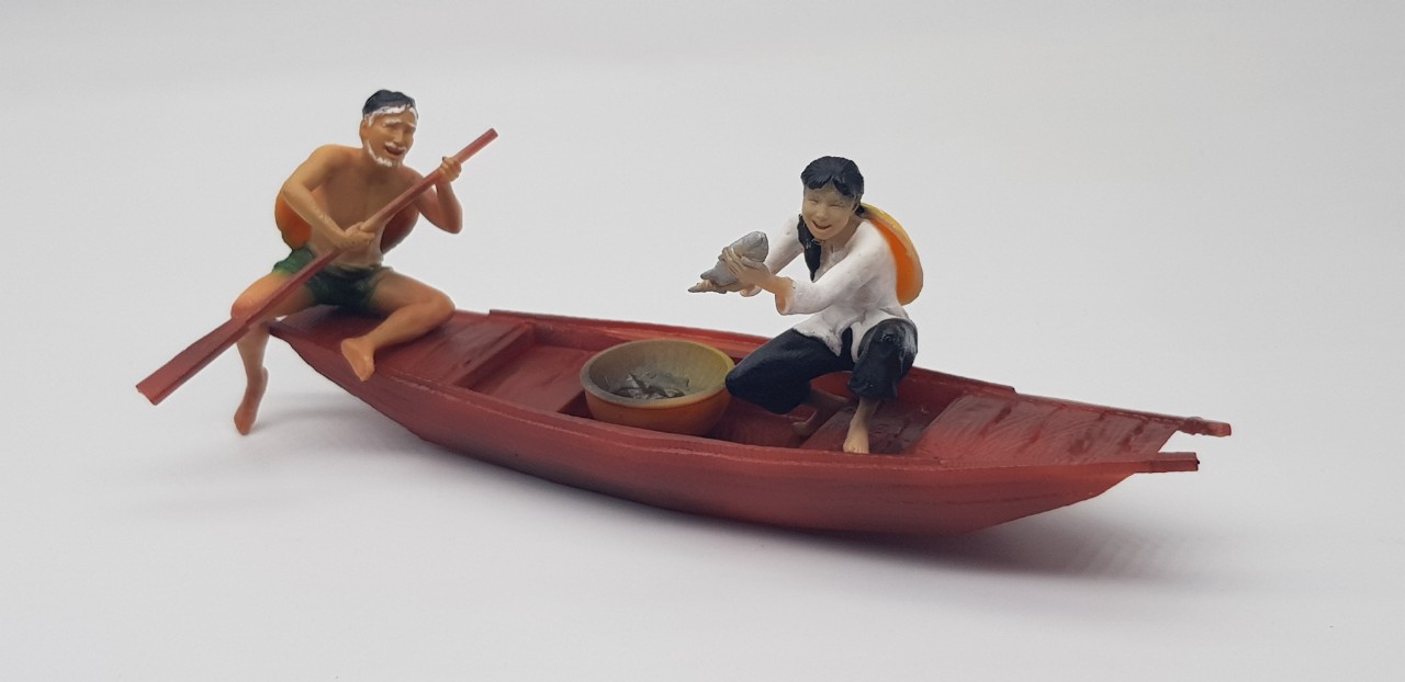 Mô hình làng chài trang trí tiểu cảnh kiến trúc