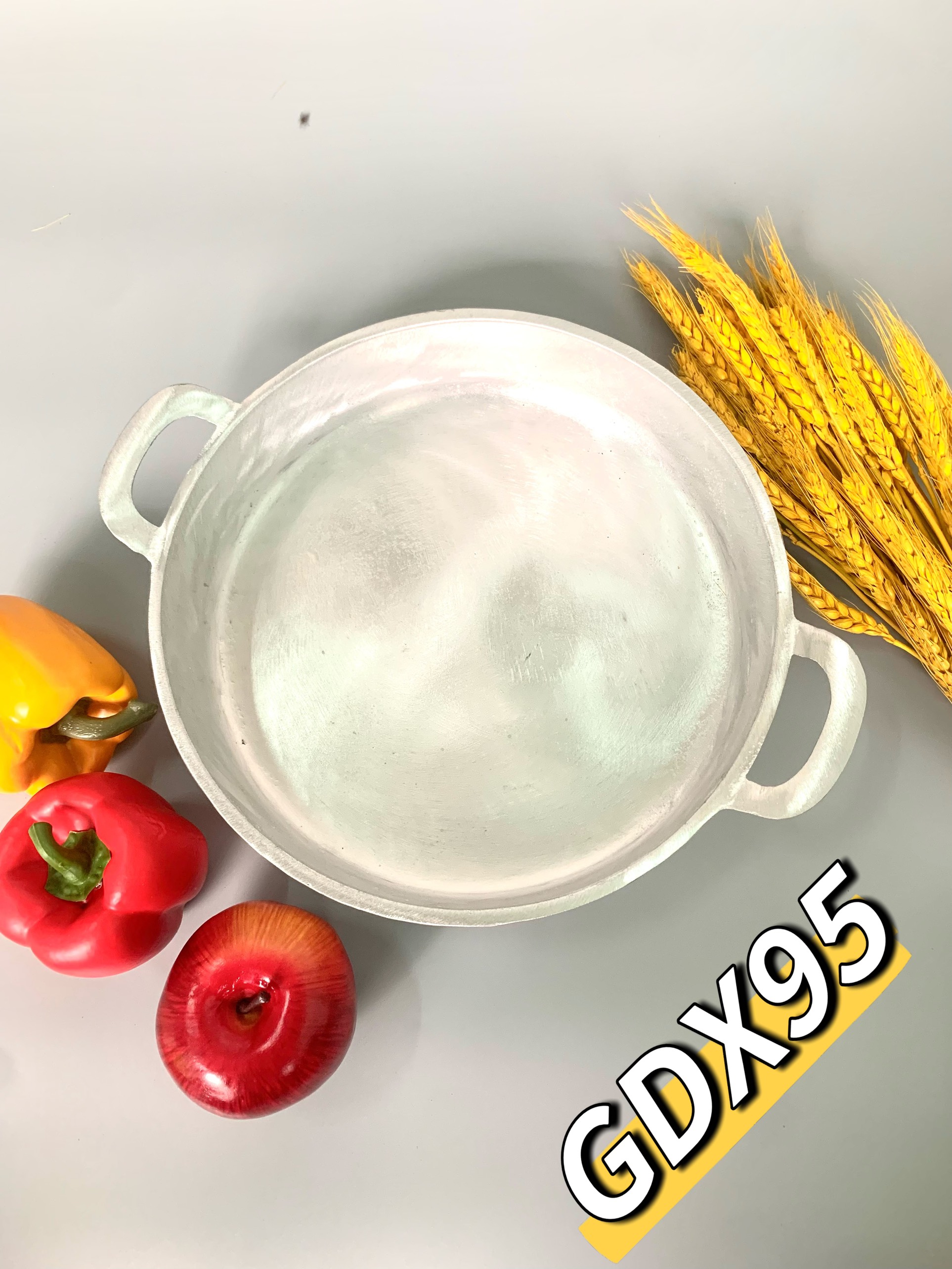 chảo gang đúc đáy bằng