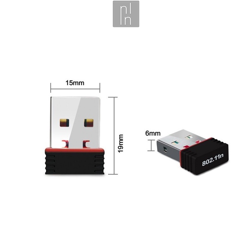 USB Thu Wifi Mini 802.11n Tốc Độ Đọc Ghi 150Mbps Tương Thích Win 10 11