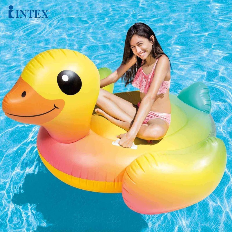 Phao bơi vịt vàng 1m47 intex 57556