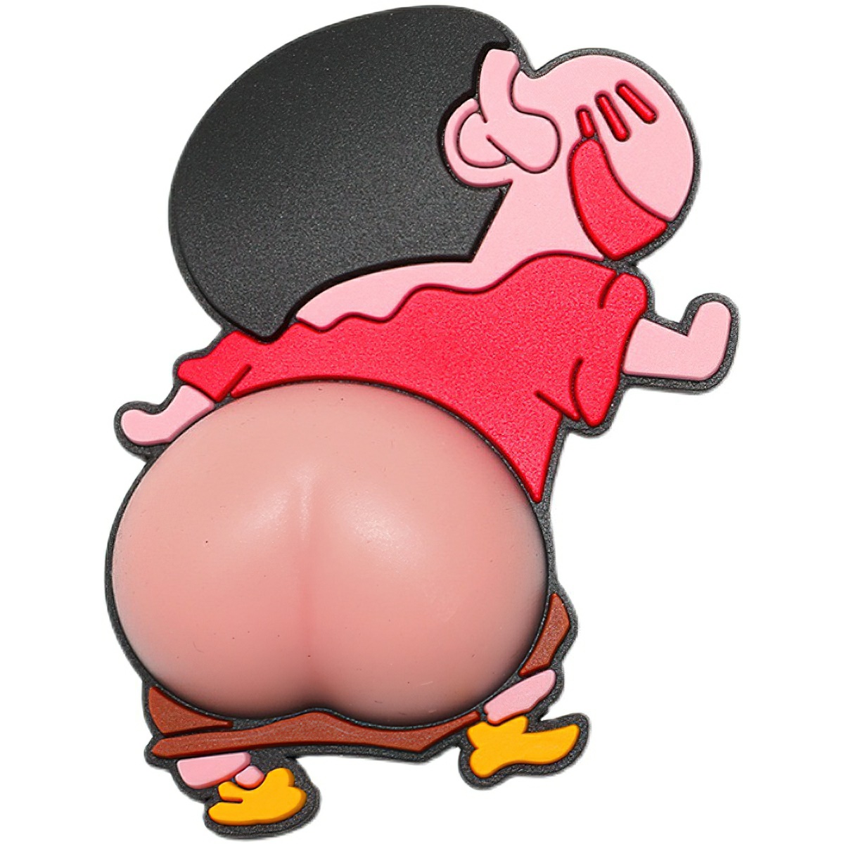 Combo of 2 Silicone Butt Shape Stickers Decorative Stickers
