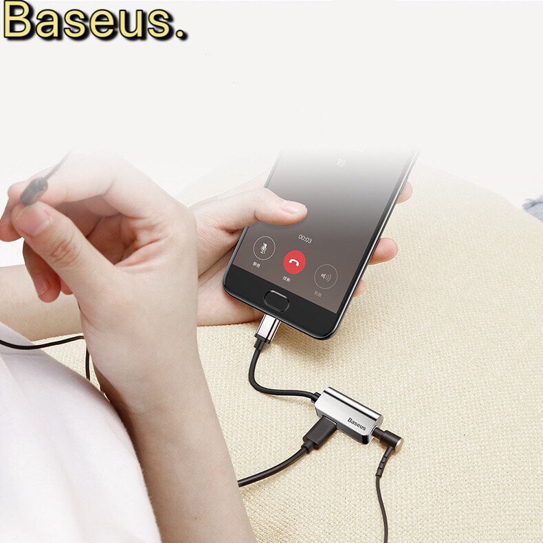 Jack chuyển đổi tai nghe Type c basues L40