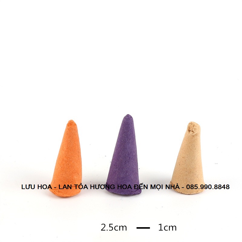Túi 1 nụ trầm hương hình nón thái lan, dùng cho thác trầm, lư trầm - Cho mùi hương dễ chịu thư giãn, hương thơm từ các loài hoa