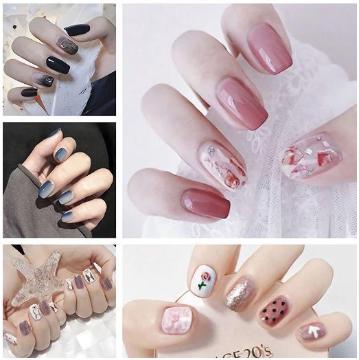 Bộ dán móng tay nail sticker gồm 14 móng mã DA241 - DA260