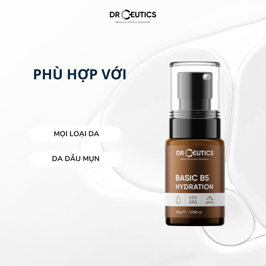 Tinh Chất B5 Basic Hydration DrCeutics Cho Da Dầu Mụn