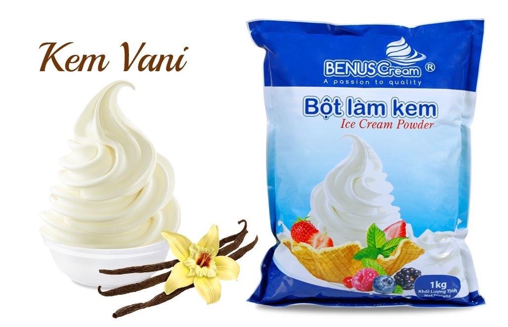 Bột kem hương vị vani