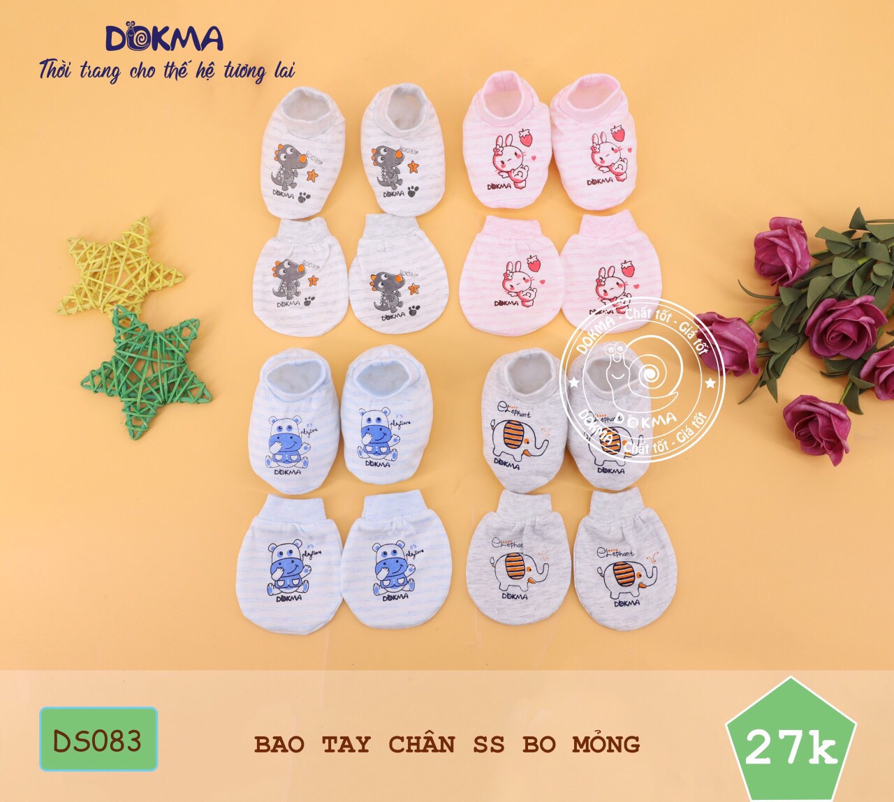 Set bao tay chân cho bé - DOKMA