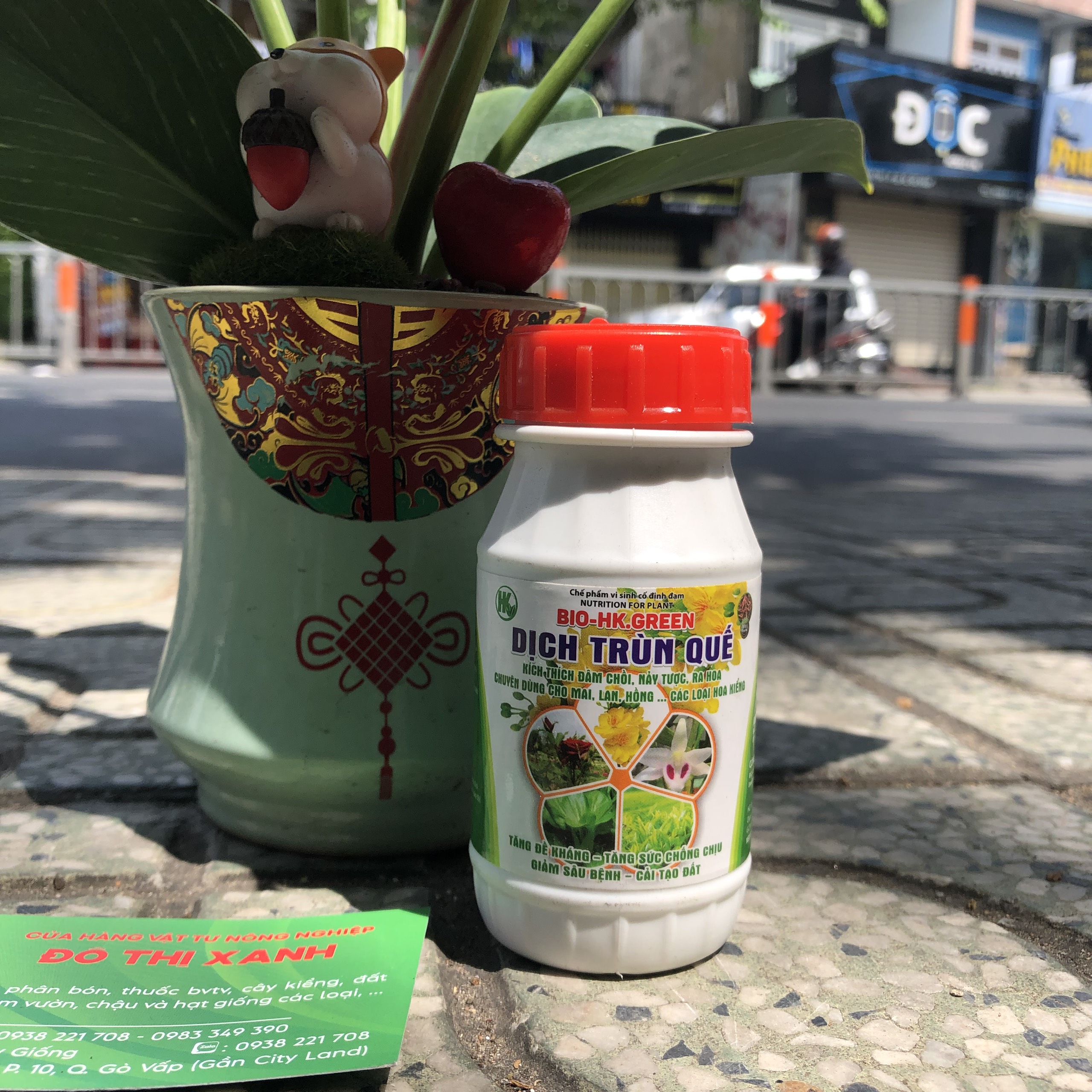Phân trùn quế thủy phân, dịch trùn quế BIO GREEN đâm chồi mướt lá chai 100ml