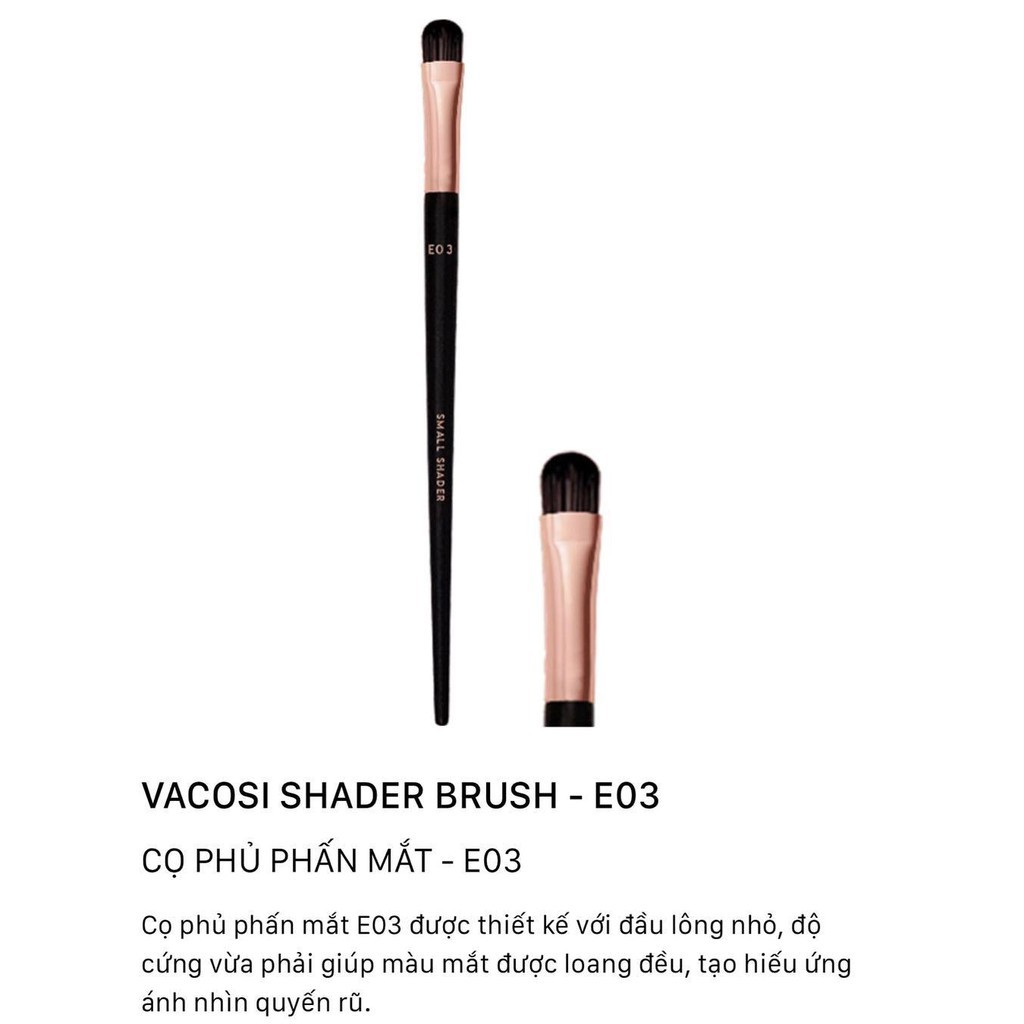 [HCM]Cọ Tán Phấn Mắt Vacosi Small Shaded Brush #E.03