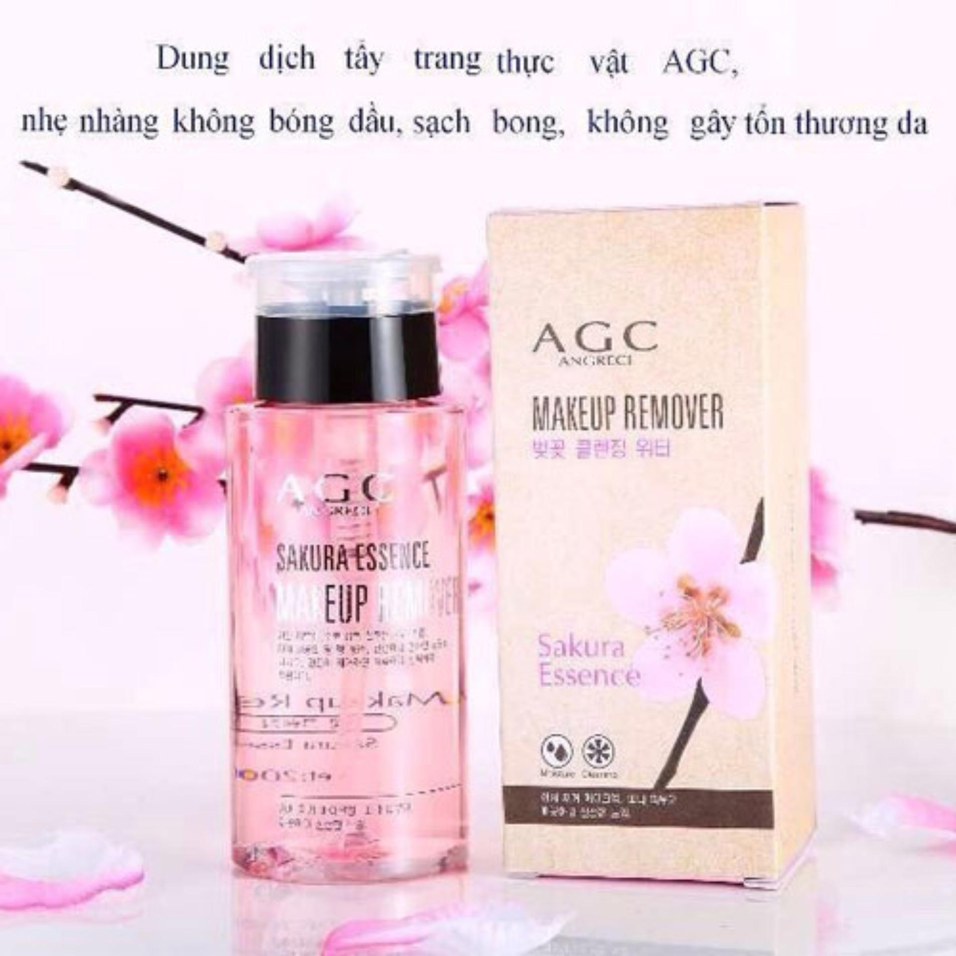 Nước tẩy trang hoa đào agc angreci makeup remover