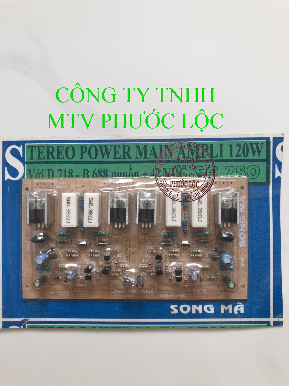 BO MẠCH AMPLY CÔNG SUẤT 4 SÒ 120W- 2 KÊNH