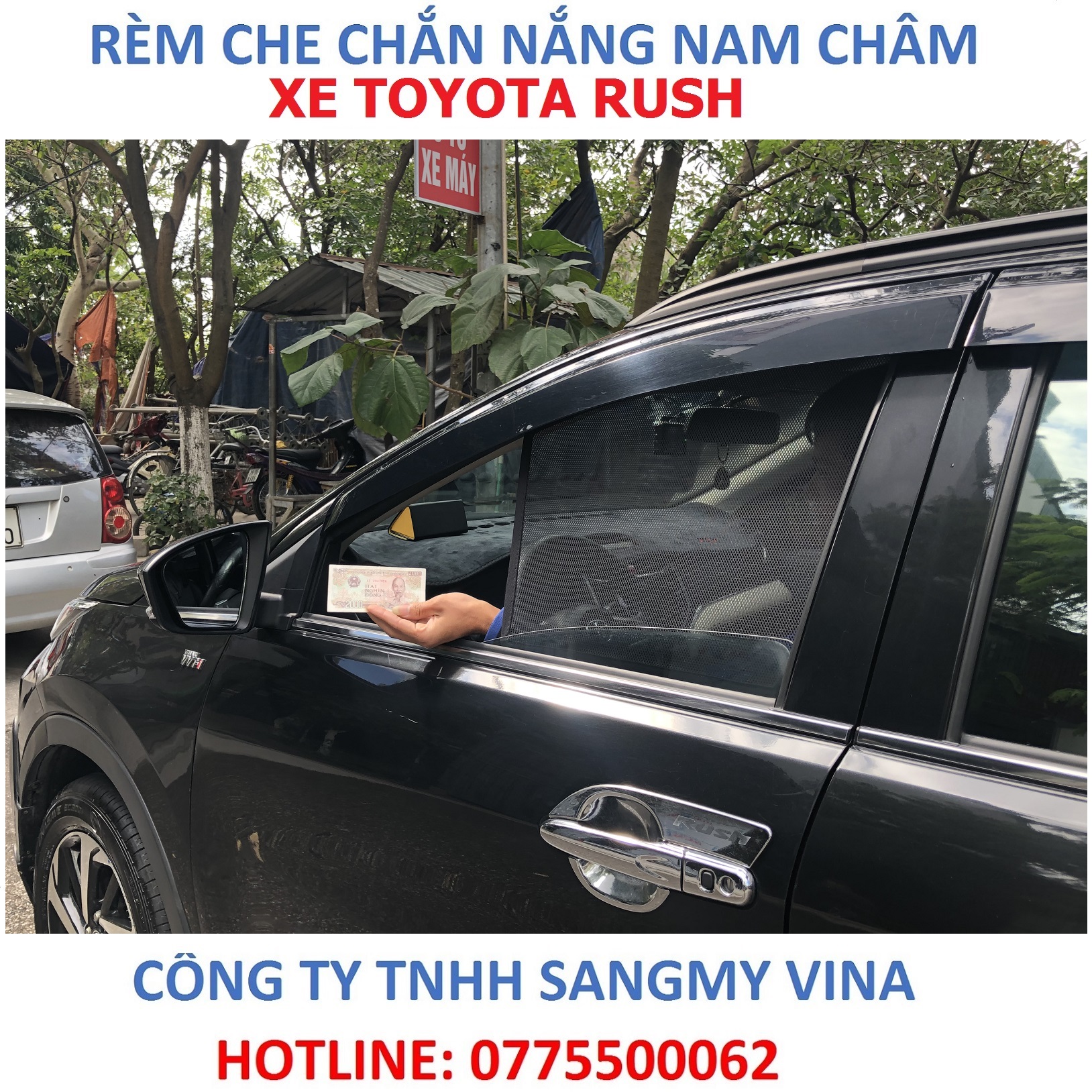 RÈM CHE CHẮN NẮNG NAM  CHÂM XE TOYOTA RUSH