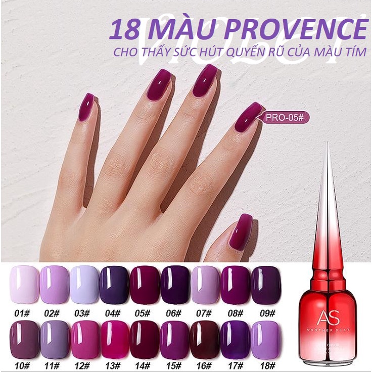Sơn gel as red | mã pro | màu tím