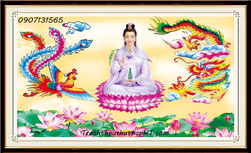 [HCM]Tranh đính đá Phật Bà LV084 - tự đính