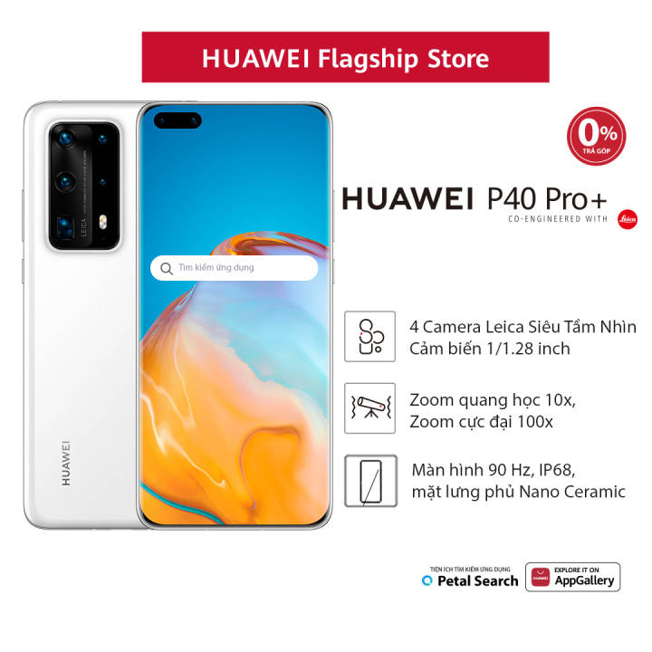 Điện thoại HUAWEI P40 Pro+ 5G (8+512G)| Bộ 5 Camera Siêu Tầm Nhìn Leica, Cảm Biến 1/1,28 Inch | Zoom Tối Đa 100x | Ảnh Chân Dung AI | Quà Tặng:…