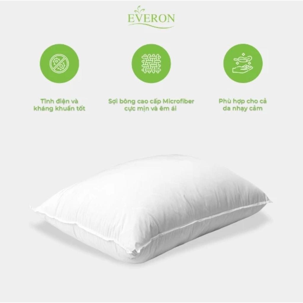 Ruột Gối Micro EVERON 45x65cm - Hàng Chính Hãng